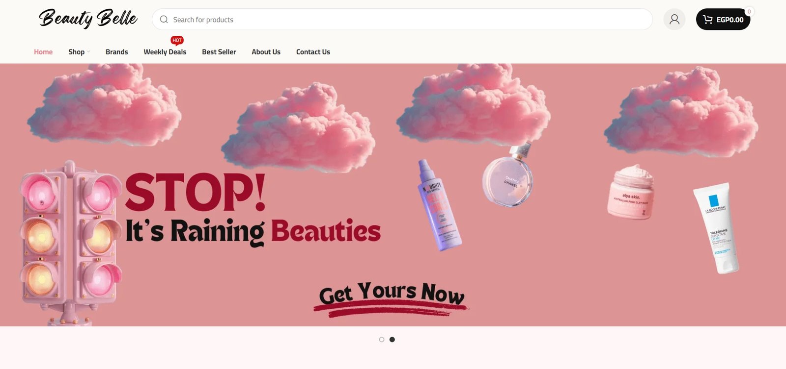 Beauty Belle Egypt website preview