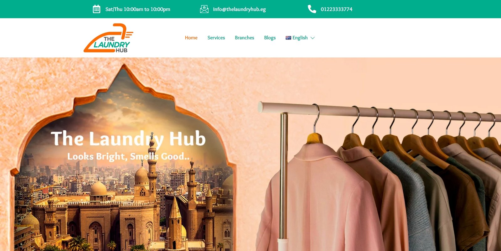 The Laundry Hub website preview