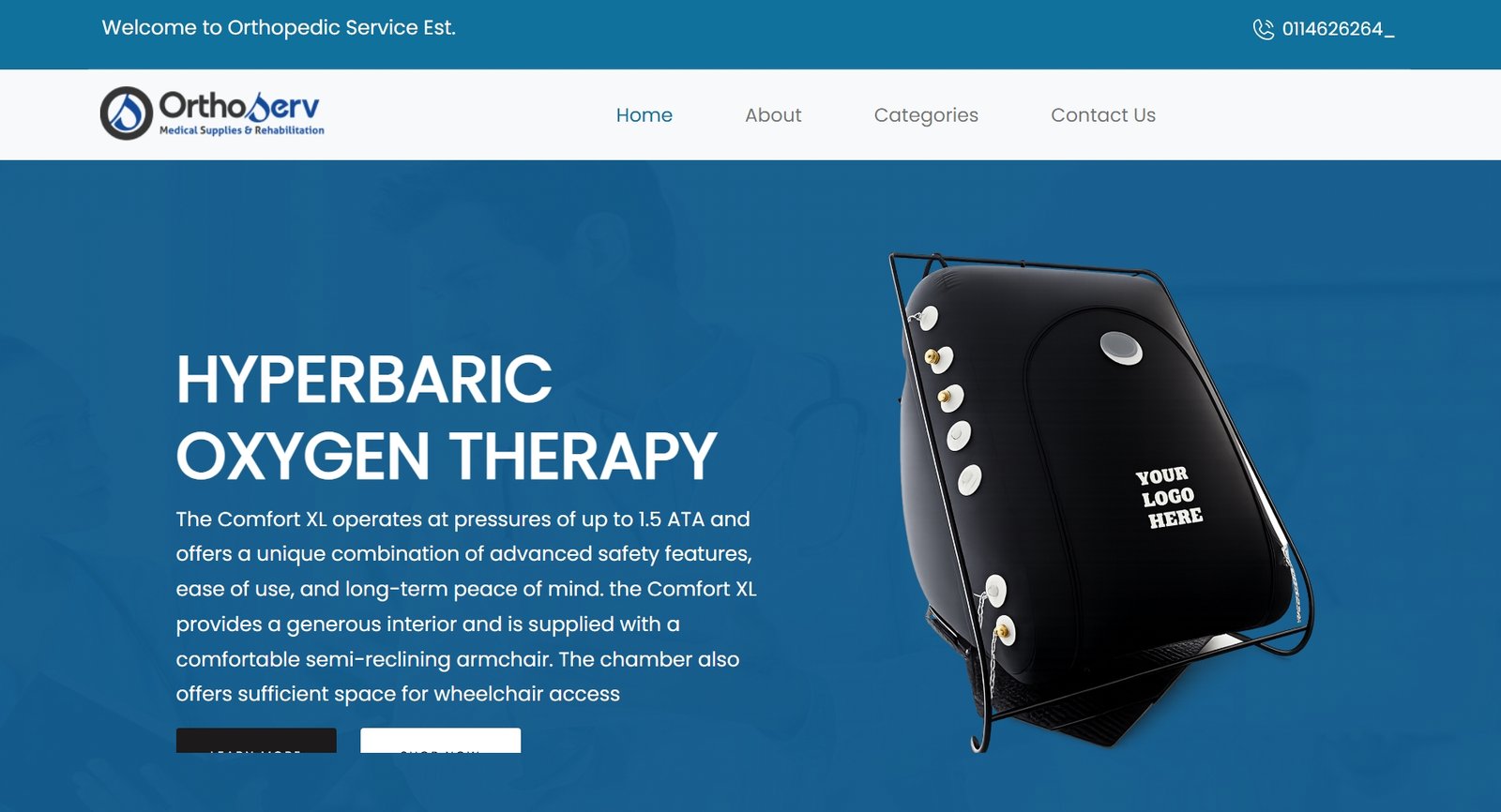 Orthoserv website preview